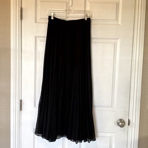 Chicos Black Label pleated maxi skirt.